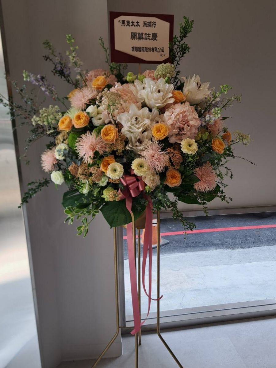 質感浪漫花柱